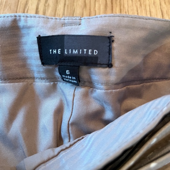 The Limited Taupe And White Polka Dot Mini Skirt Size 6 - Picture 2 of 6